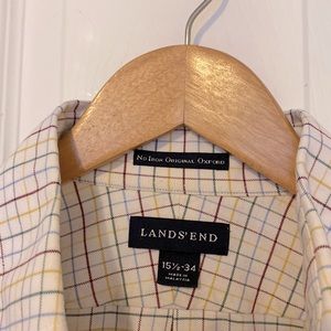 Lands End Mens no iron Oxford shirt